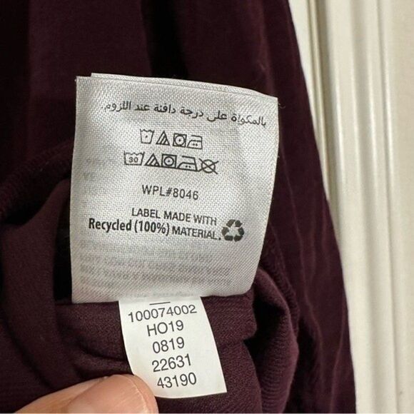 MEN’S ALFANI BURGUNDY CORDUROY LONG SLEEVE COTTON BUTTON UP SHIRT XL - Picture 9 of 10